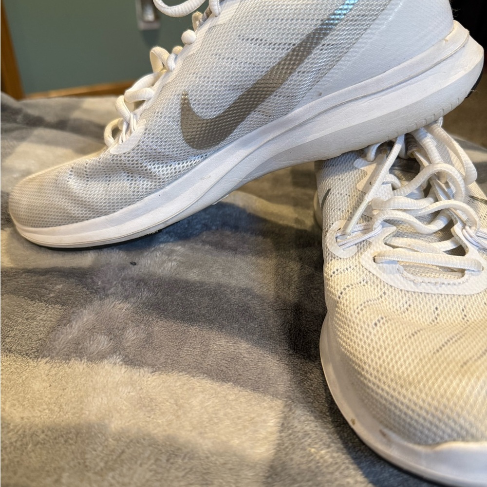 Nike White and Gray Athletic Shoes